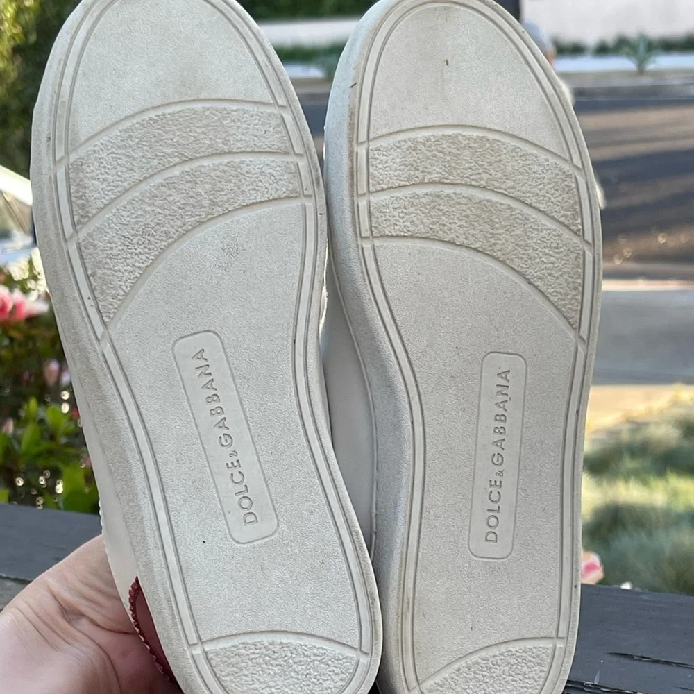 D&G Kids Bassa Leather Sneakers From 5 to 7 Years Old Size 3